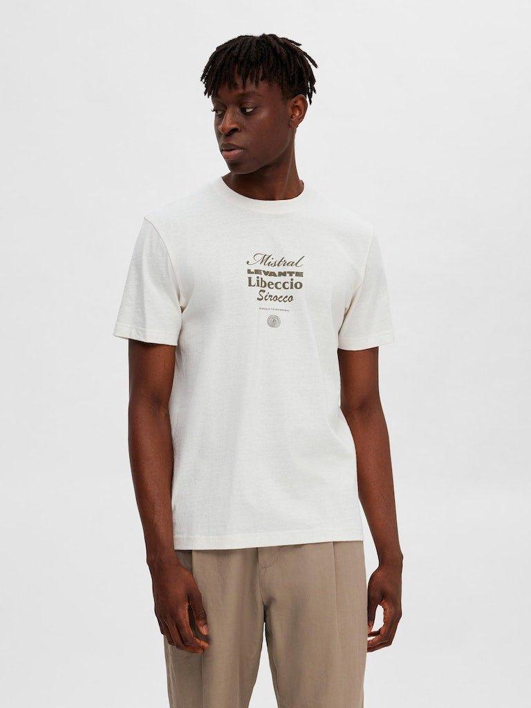 Selected Homme Lavi - Printet T-shirt - HUSET Men & Women