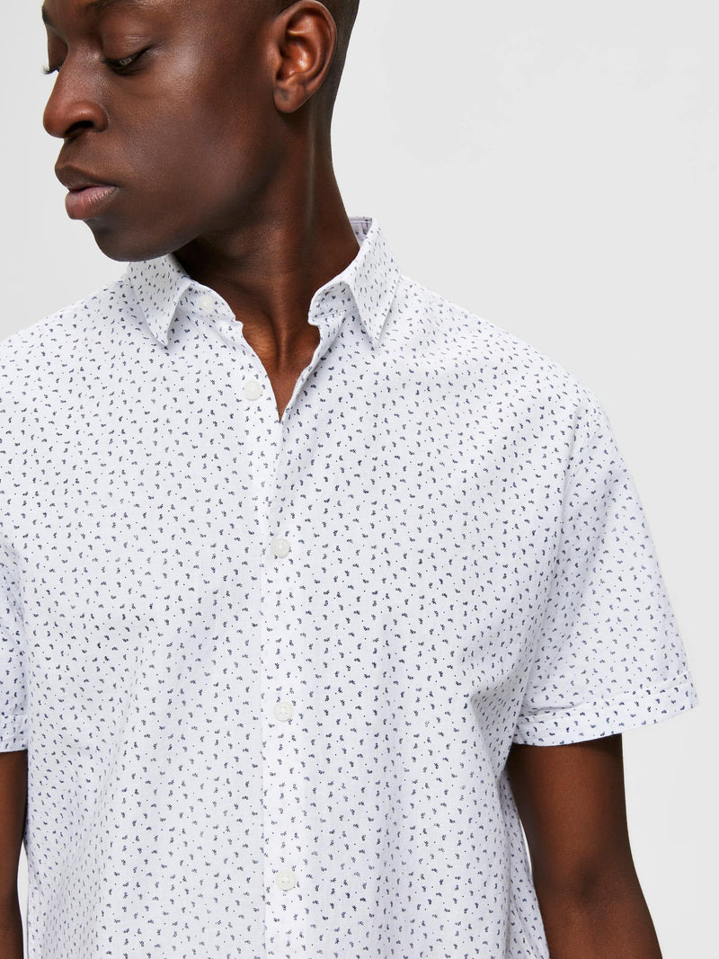 Selected Homme Linen - Regular kortærmet skjorte - HUSET Men & Women (4819855114319)