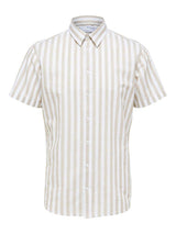 Selected Homme Linen - Regularfit hørmix skjorte m. korte ærmer - HUSET Men & Women