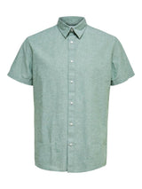 Selected Homme Linen - Regularfit hørskjorte m. korte ærmer - HUSET Men & Women