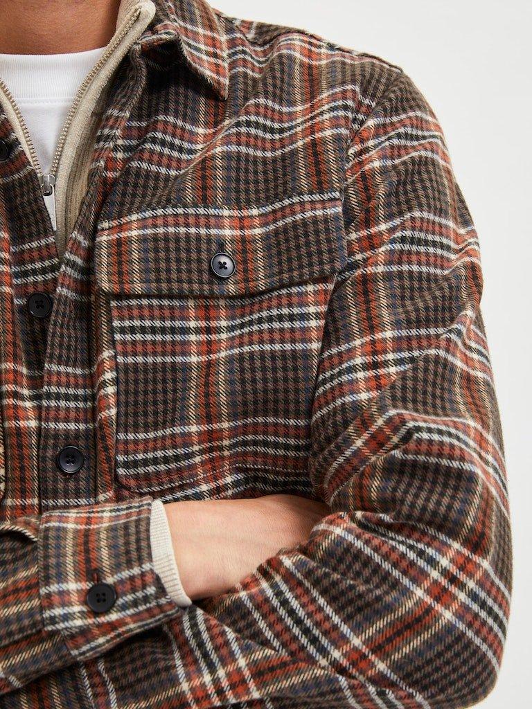 Giacche Selected Homme Giacca Archive Overshirt Marrone di moda Giacche Selected Homme Giacca Archive Overshirt Marrone di moda