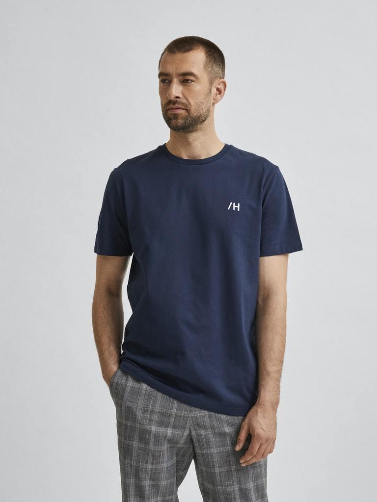 Selected Homme Madrid - Regularfit logo T-shirt - HUSET Men & Women
