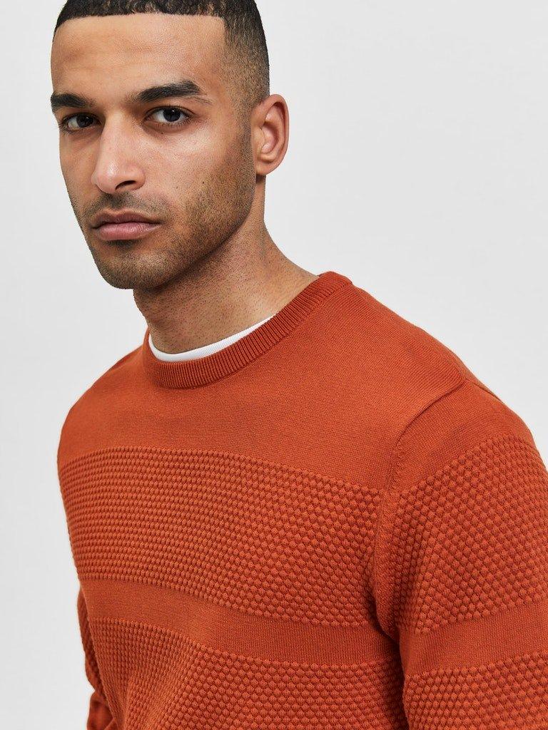 Selected Homme Maine - rundhalset sømandsstrik - HUSET Men & Women