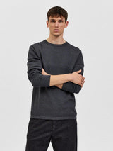 Selected Homme Maine - rundhalset sømandsstrik - HUSET Men & Women