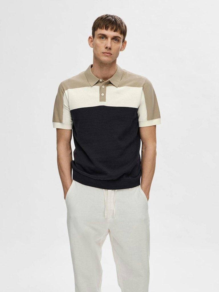 Selected Homme Mattis - Colorblock polo - HUSET Men & Women