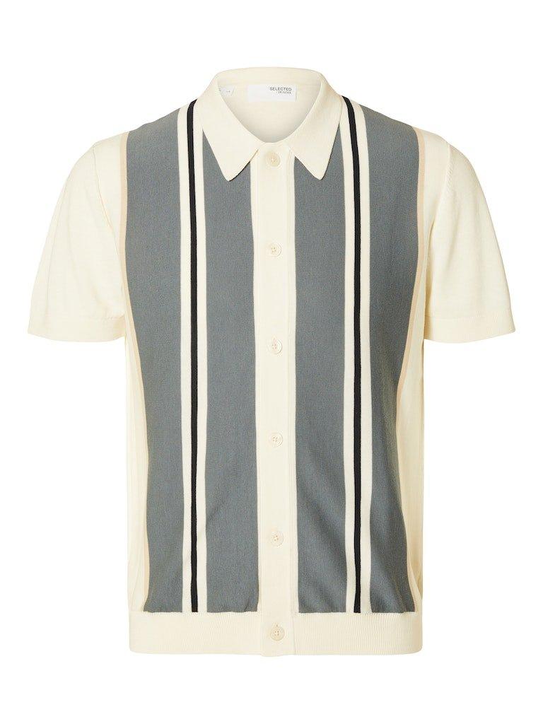 Selected Homme Mattis - Strik polo cardigan - HUSET Men & Women