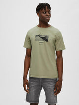 Selected Homme Morrey - Relaxed fit foto T-shirt - HUSET Men & Women