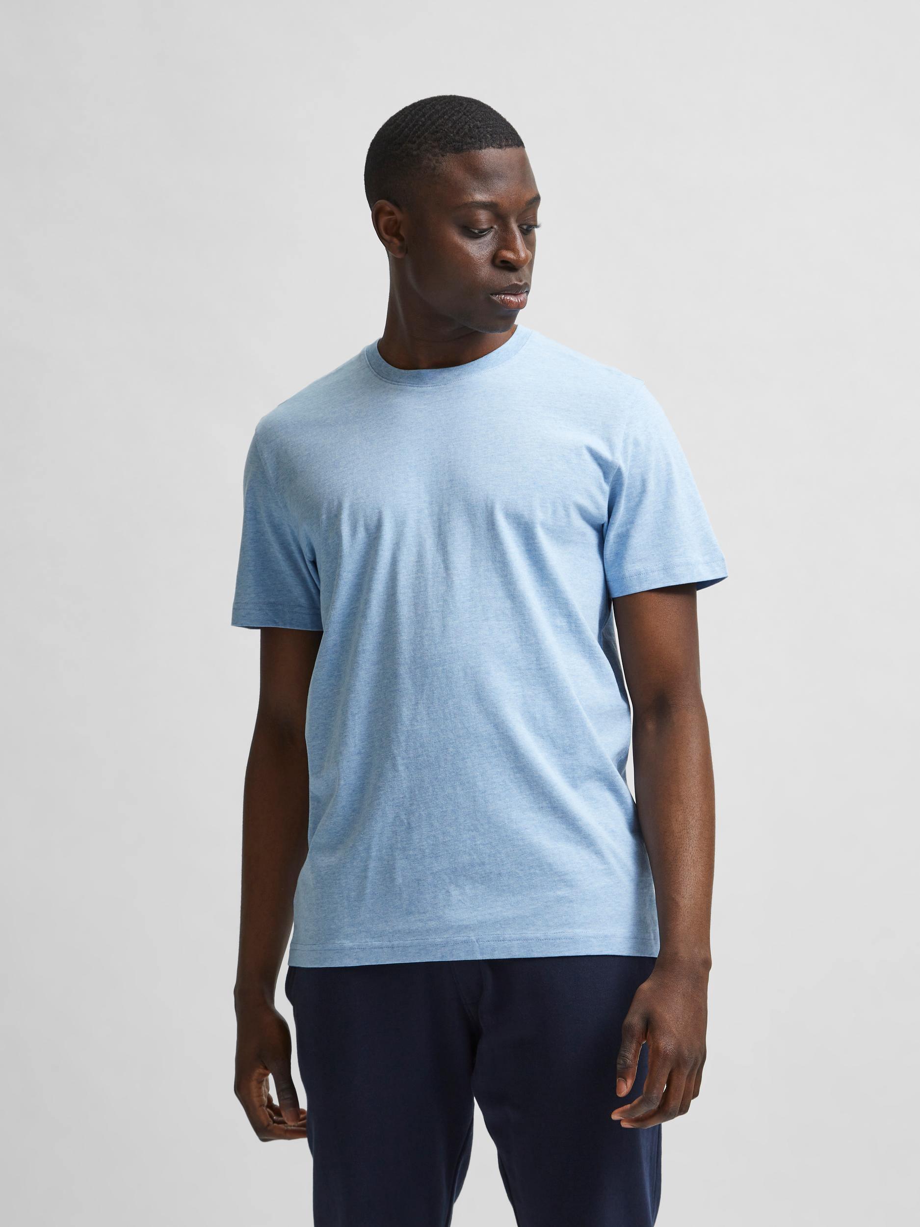 Selected Homme Norman 180 - Basic T-shirt i økologisk bomuld - HUSET Men & Women