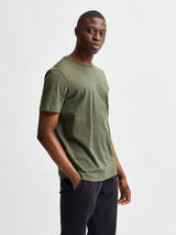Selected Homme Norman 180 - Basic T-shirt i økologisk bomuld - HUSET Men & Women