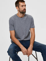 Selected Homme Norman 180 - Basic T-shirt i økologisk bomuld - HUSET Men & Women