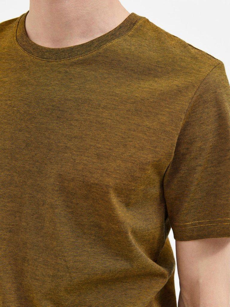 Selected Homme Norman 180 - Melange T-shirt i økologisk bomuld - HUSET Men & Women