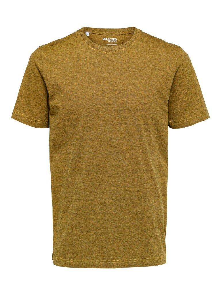 Selected Homme Norman 180 - Melange T-shirt i økologisk bomuld - HUSET Men & Women