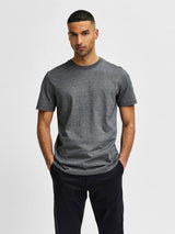 Selected Homme Norman 180 - Melange T-shirt i økologisk bomuld - HUSET Men & Women