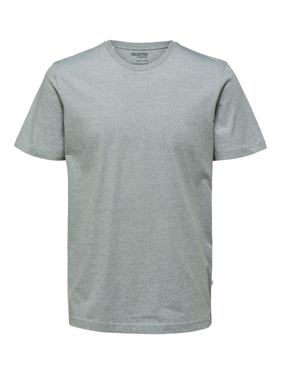 Selected Homme Norman 180 - Melange T-shirt i økologisk bomuld - HUSET Men & Women