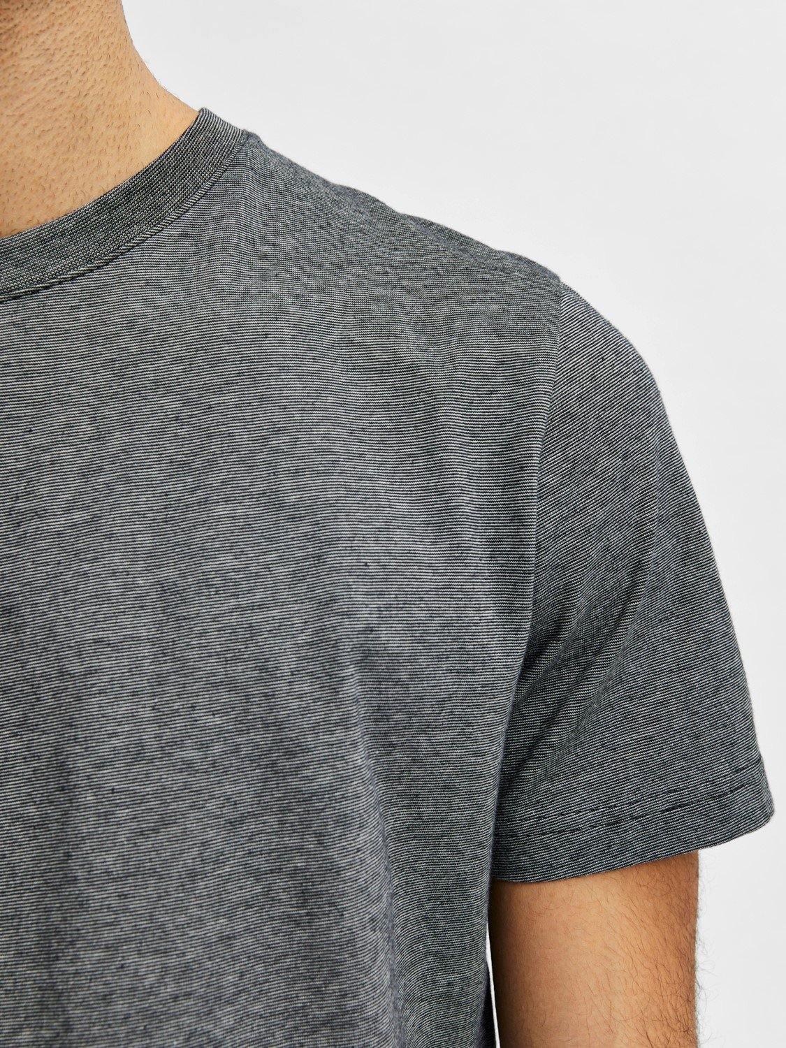 Selected Homme Norman 180 - Melange T-shirt i økologisk bomuld - HUSET Men & Women