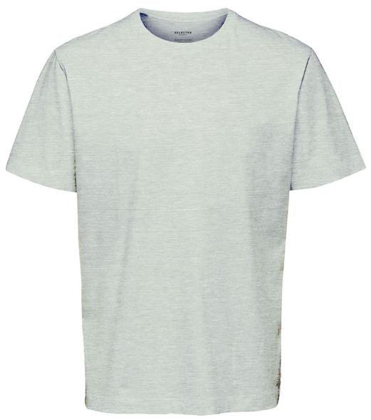 Selected Homme Norman 180 - Melange T-shirt i økologisk bomuld - HUSET Men & Women