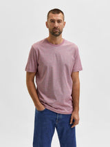 Selected Homme Norman 180 - Melange T-shirt i økologisk bomuld - HUSET Men & Women
