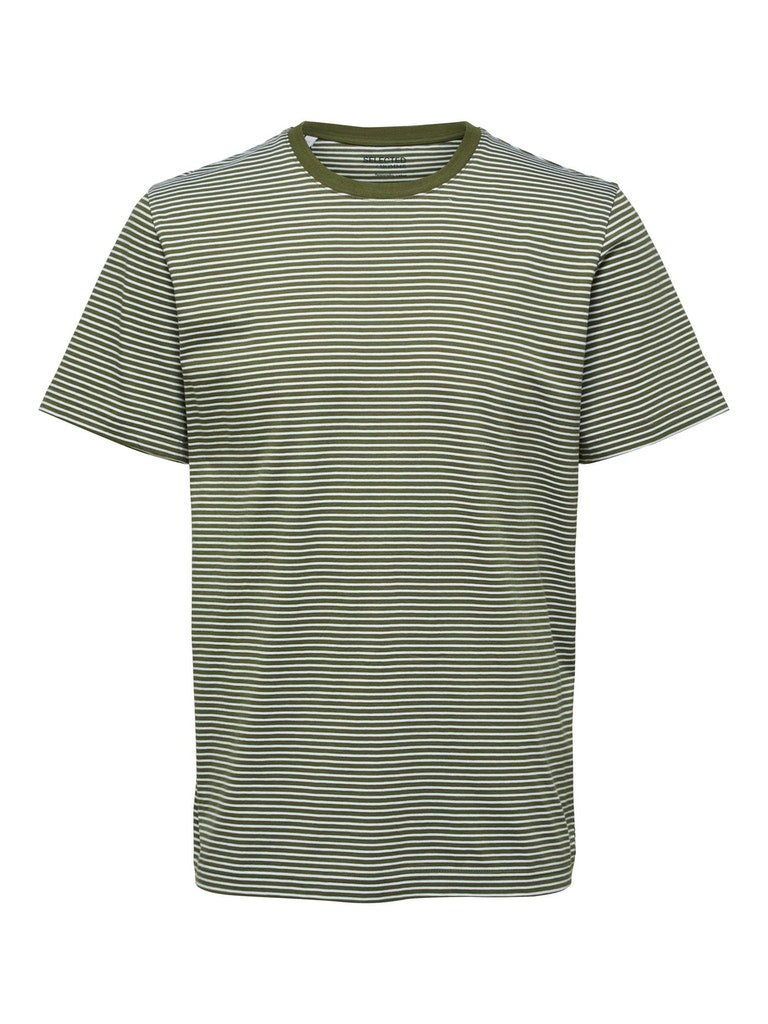 Selected Homme Norman 180 - Stribet T-shirt i økologisk bomuld - HUSET Men & Women (6575099347023)