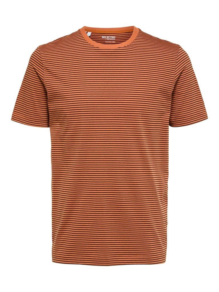 Selected Homme Norman 180 - Stribet T-shirt i økologisk bomuld - HUSET Men & Women