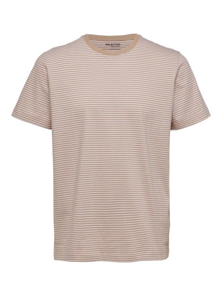 Selected Homme Norman 180 - Stribet T-shirt i økologisk bomuld - HUSET Men & Women