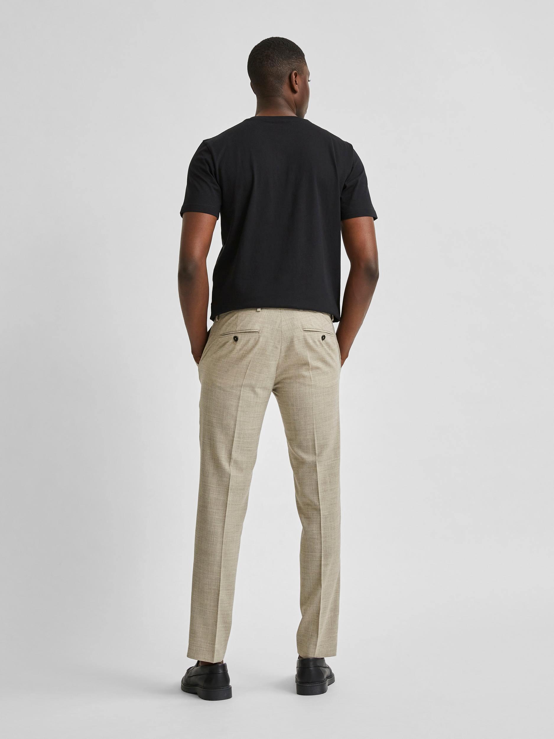 Selected Homme Oasis Sand - Slimfit habitbukser - HUSET Men & Women