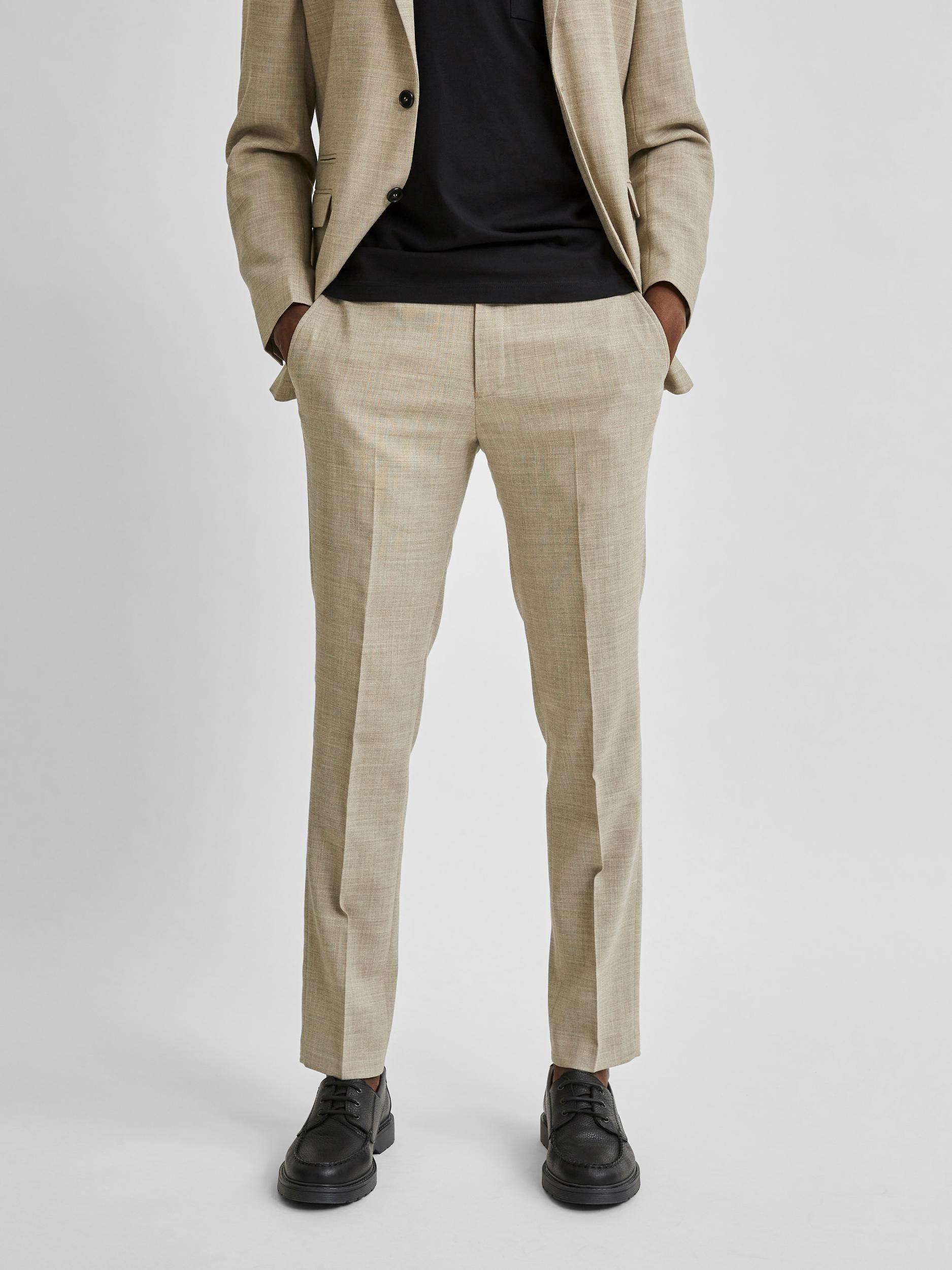 Selected Homme Oasis Sand - Slimfit habitbukser - HUSET Men & Women
