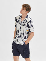 Selected Homme Reck - Relaxfit modal skjorte m. korte ærmer - HUSET Men & Women (7676757475580)