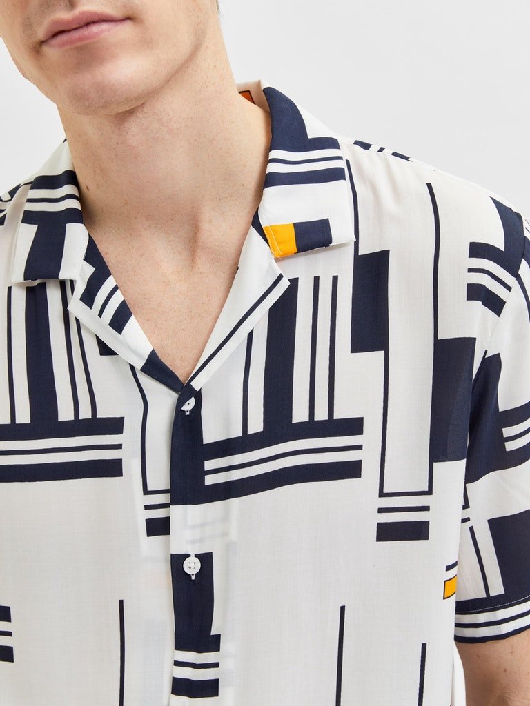 Selected Homme Reck - Relaxfit modal skjorte m. korte ærmer - HUSET Men & Women (7676757475580)