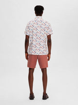 Selected Homme Reg Alfred - Mønstret kortærmet skjorte i regular fit - HUSET Men & Women