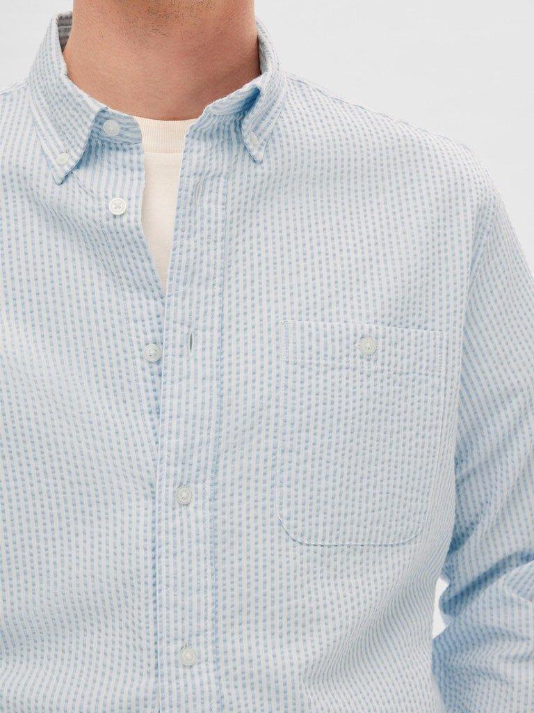 Selected Homme Reil - Seersucker skjorte - HUSET Men & Women