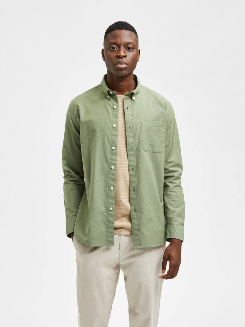 Selected Homme Rick - Regularfit oxford skjorte m. flex - HUSET Men & Women (4864578912335)