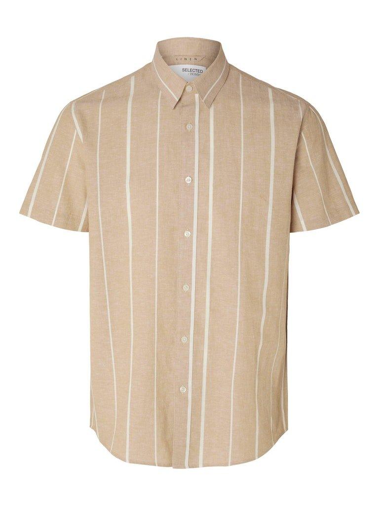 Selected Homme Sun - Regularfit hørmix skjorte m. korte ærmer - HUSET Men & Women