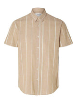 Selected Homme Sun - Regularfit hørmix skjorte m. korte ærmer - HUSET Men & Women