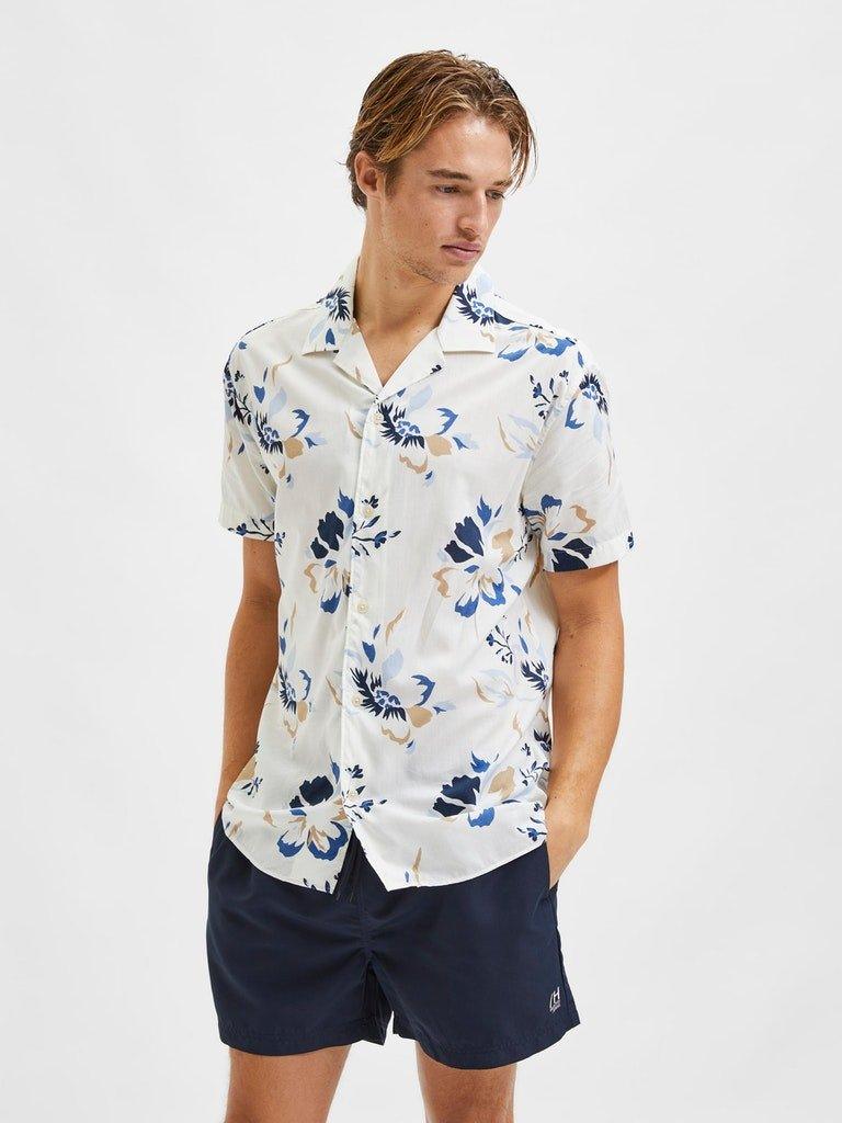 Selected Homme Viggo - Printet modal skjorte - HUSET Men & Women