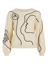 Vila Aimiee - Strikbluse - HUSET Men & Women