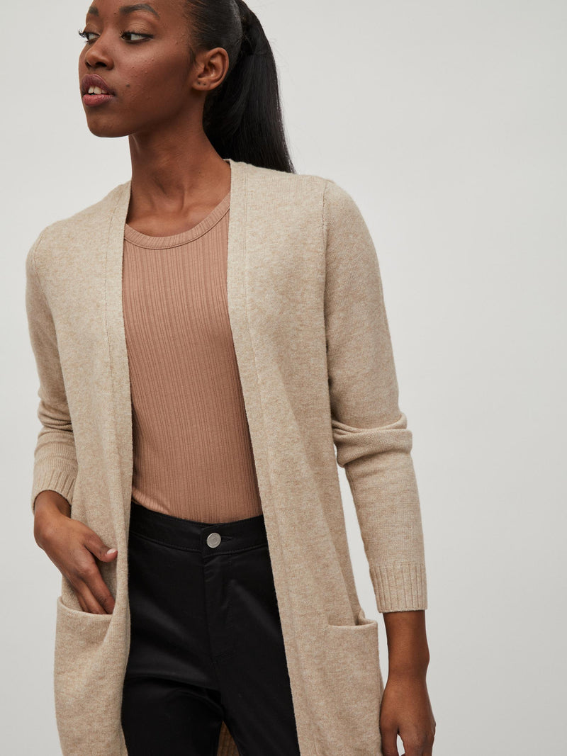 Vila Noos Ril Rev - Natural Melange Beige - textil Jerséis Mujer 30,39 €